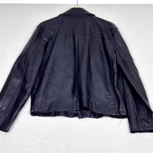Spirit Black Faux Leather Jacket Greaser 1950’s - Picture 2 of 4